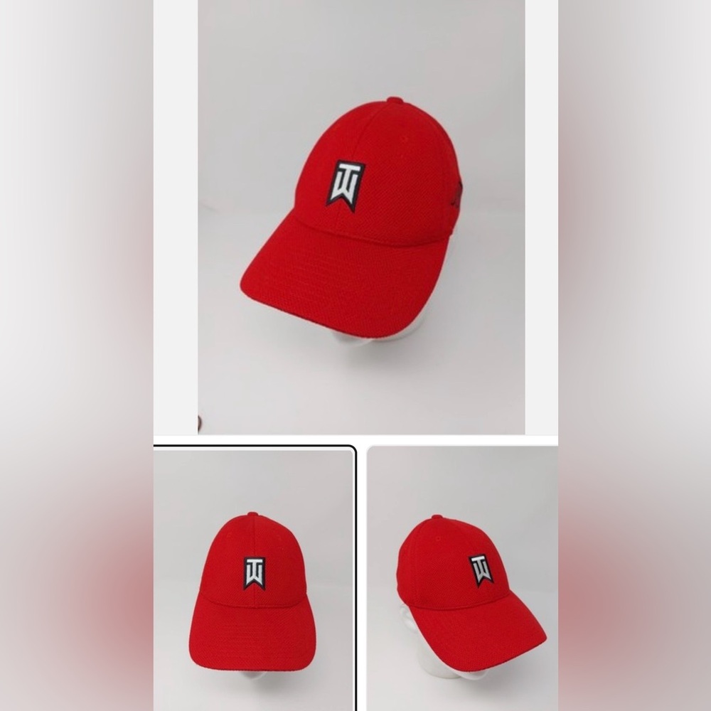 Nike Golf TW Tiger Woods Flexfit ONE
Fitted Hat Size M/L Red Cap
